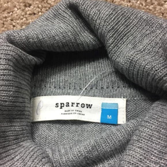 Anthropologie Sparrow Kimi Turtleneck Gray Sweater - Picture 5 of 8